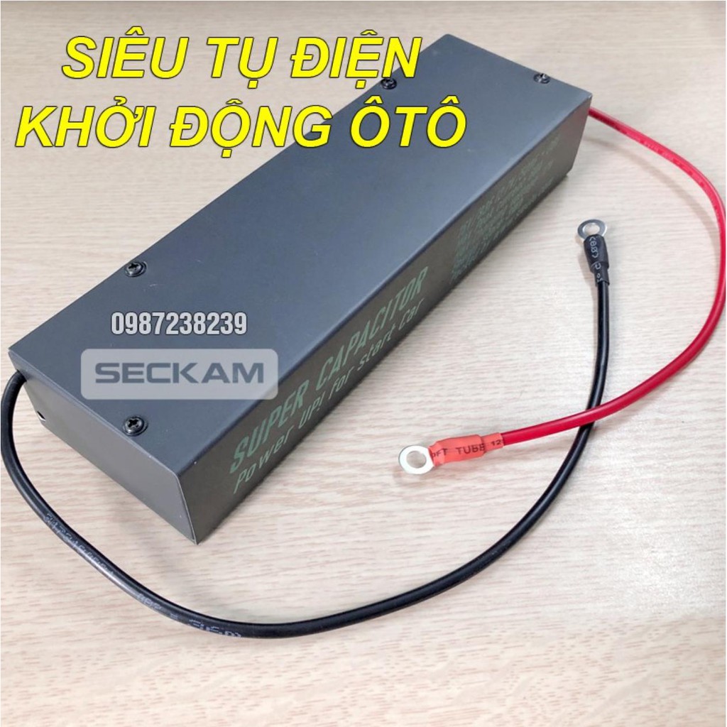 Bộ siêu Tụ Điện 16.2V 83F hộp sắt khởi động ô tô