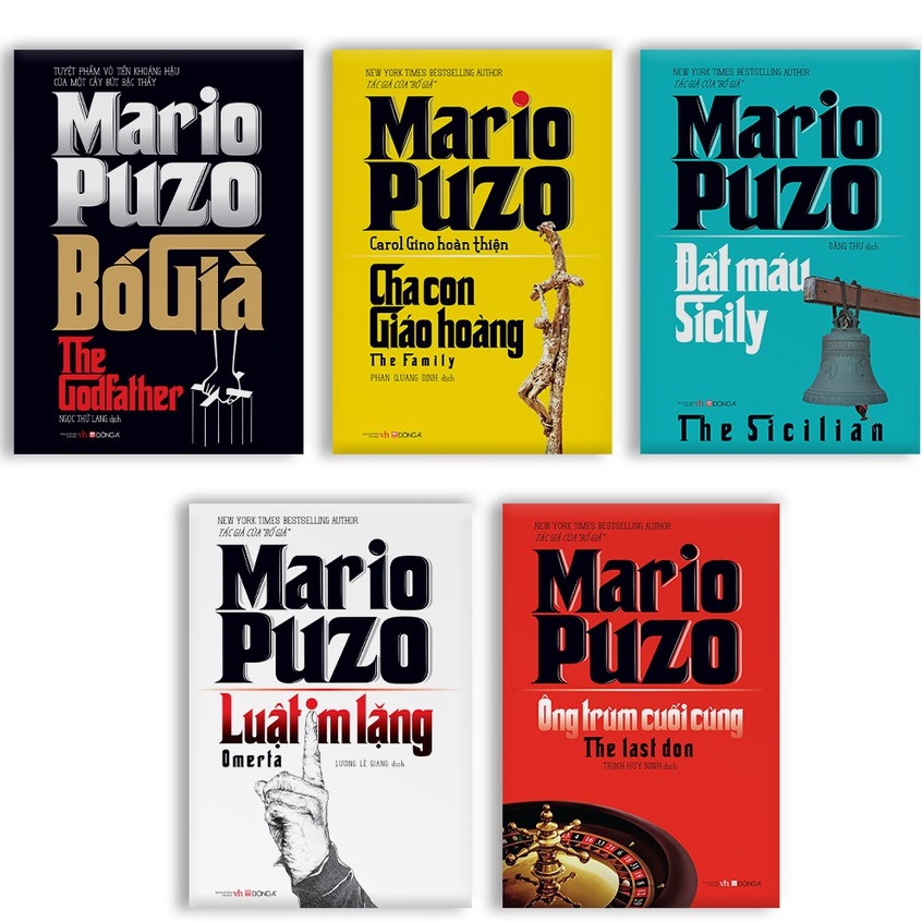 Sách - Tuyển Tập Mario Puzo (Trọn Bộ 5 Quyển)