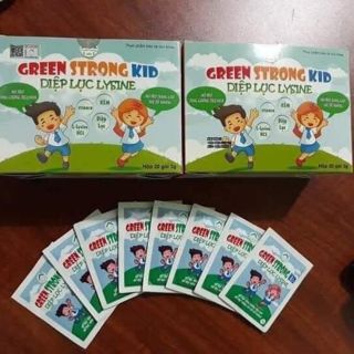 Diệp lục kid LYSINE hộp 20 gói nguyên hộp 20 gói chính hãng công ty