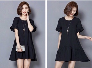 Đầm suông đuôi cá tay bèo 
