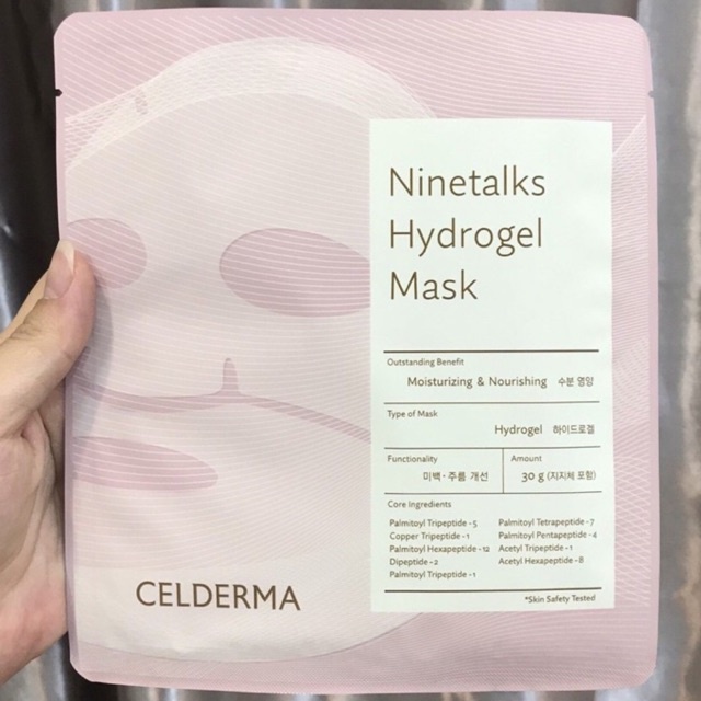 Mặt nạ thạch sinh học Celderma Ninetalks Hydrogel Mask