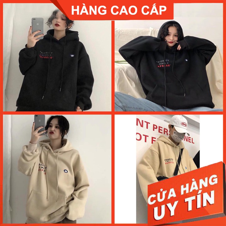 Áo Nỉ Hoodie Nữ Nam Unisex Lá Thư, Áo Khoác Thun Nỉ trơn