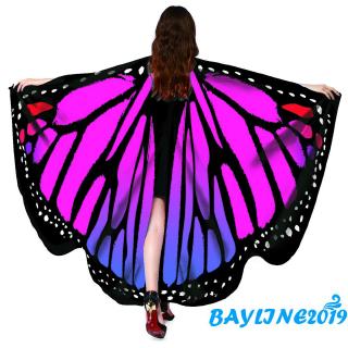 Bayline-nữ Vẻ Đẹp Cánh Bướm Lớn Khăn Choàng Cổ Tích Ngộ nghĩnh Quấn Khăn Cape Đảng