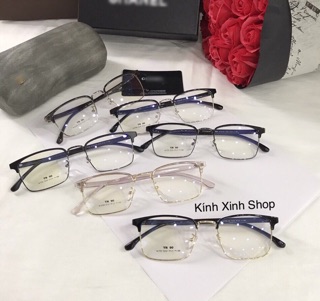 Kính gọng nửa viền Mắt vuông Basic