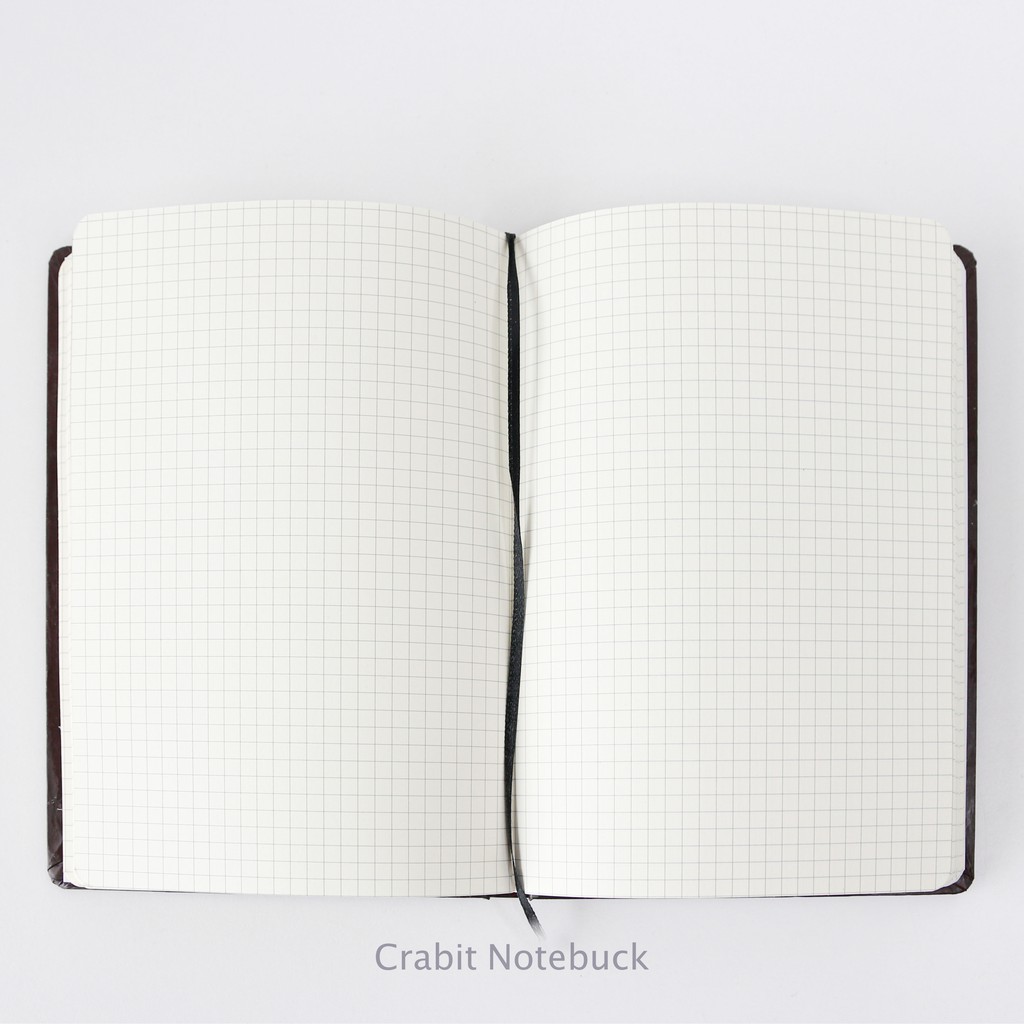 Sổ tay grid Crabit - Almond - BEST CHOICE - Ruột ô vuông ghi chép, Bullet Journal - Milky - Almond Grid