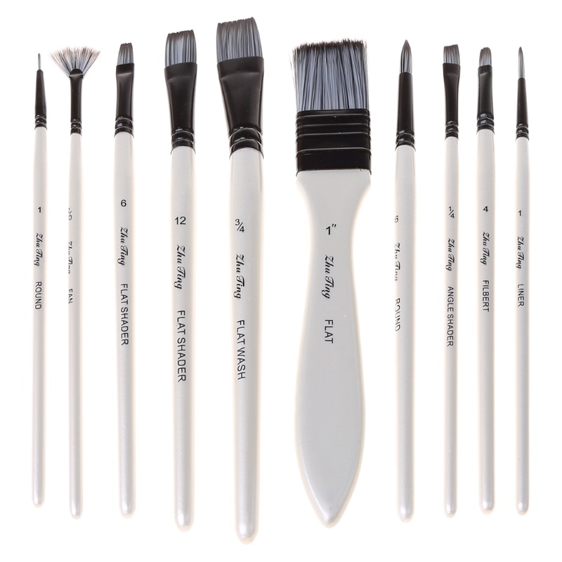 Set 10 Cọ Vẽ Tranh Sơn Dầu Chuyên Nghiệp