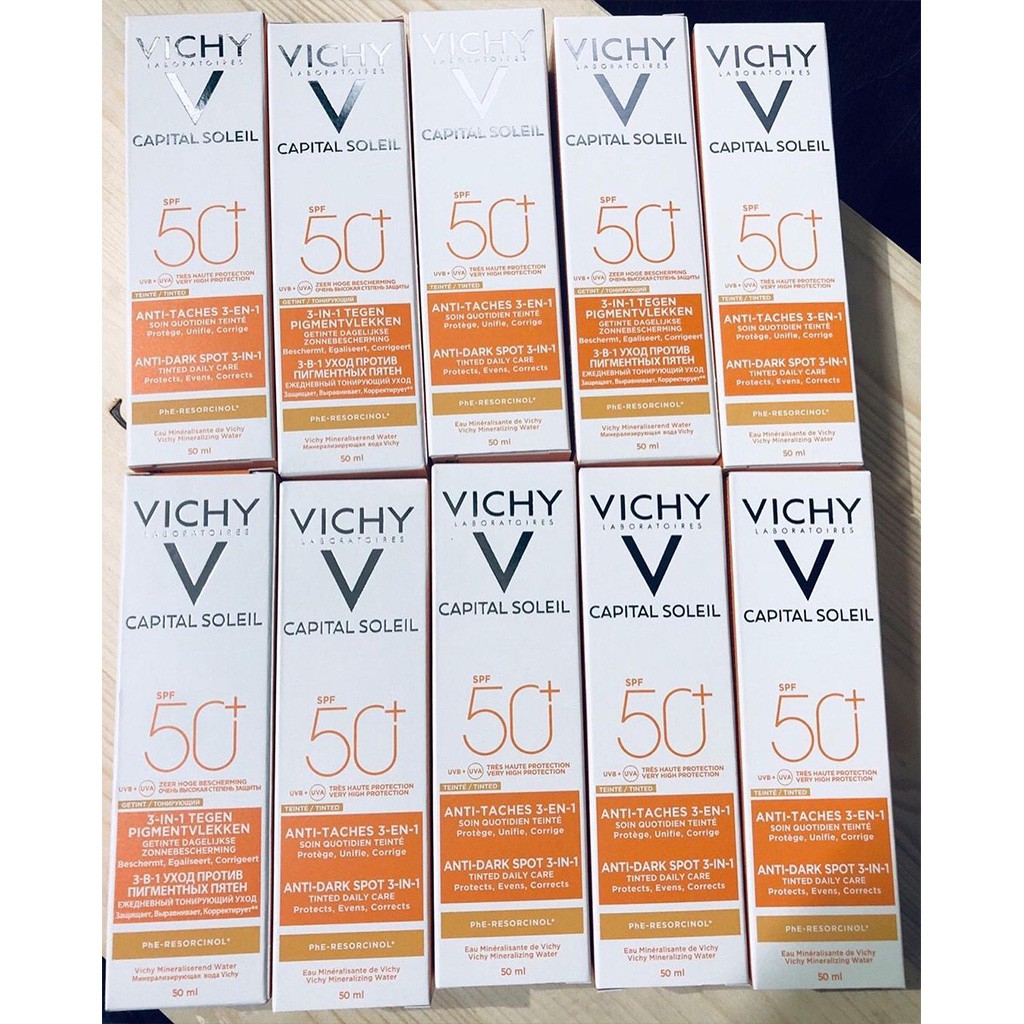 Kem Chống Nắng Giảm Thâm, Ngừa Sạm Da Vichy Capital Soleil SPF 50+ 50ml