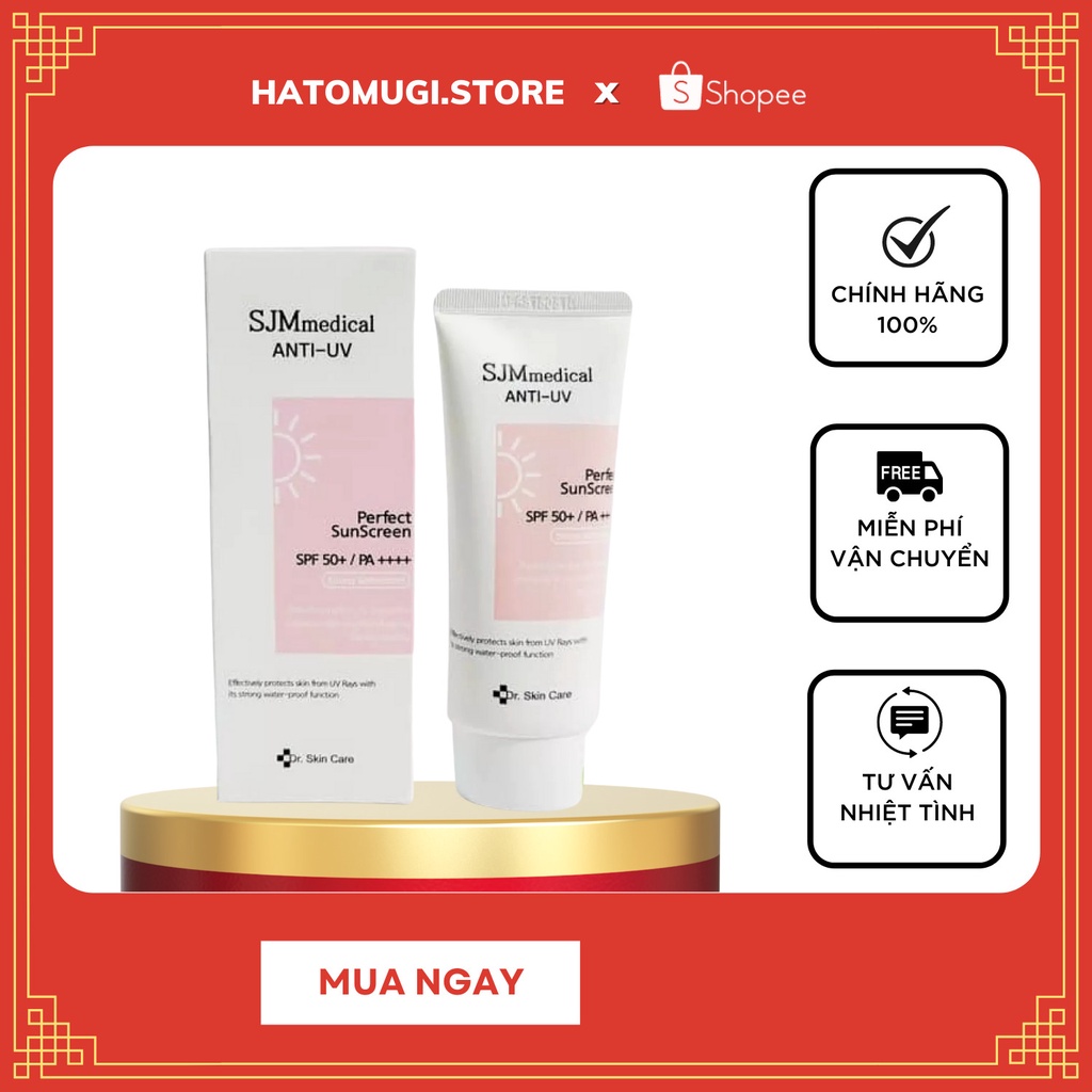 Kem chống nắng [Trắng da -Hàng Auth] Kem chống nắng sjm medical anti-uv suncream