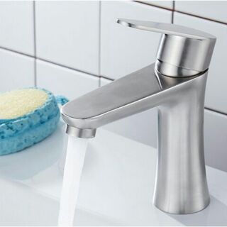 Vòi lavabo nóng lạnh inox sus 304 cao cấp