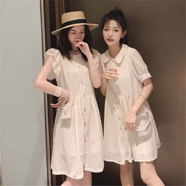 [ORDER] Set đầm trắng phối ren [ảnh thật ở cuối]