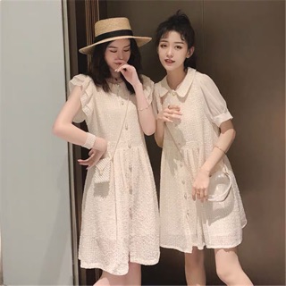 Set đầm trắng phối ren