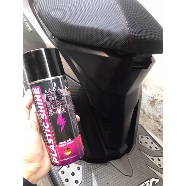 Chai phục hồi nhựa nhám đen SPRAYKING Plastic Shine phục hồi, bảo vệ nhựa nhám, cao su vỏ xe