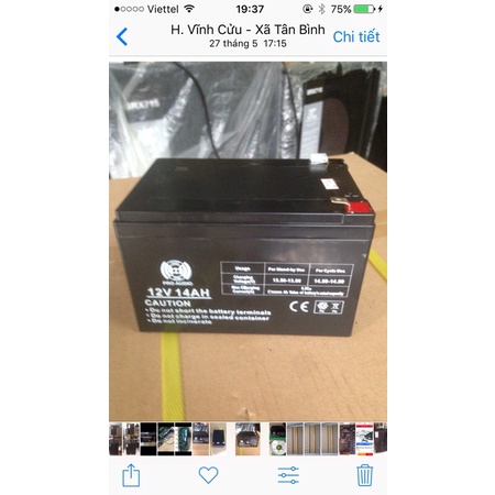 Bình ắc quy khô 12v 14Ah