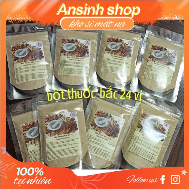 100g bột thuốc bắc handmade trắng da