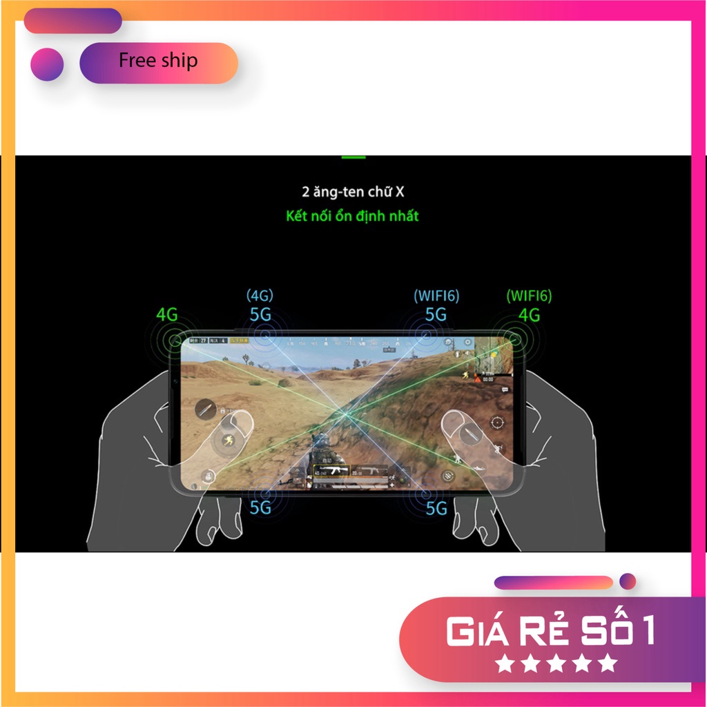 Điện thoại Xiaomi Black Shark 3   Chính hãng 100% Có Tiếng Việt - 1 Đổi 1 - Bảo Hành 1 Năm