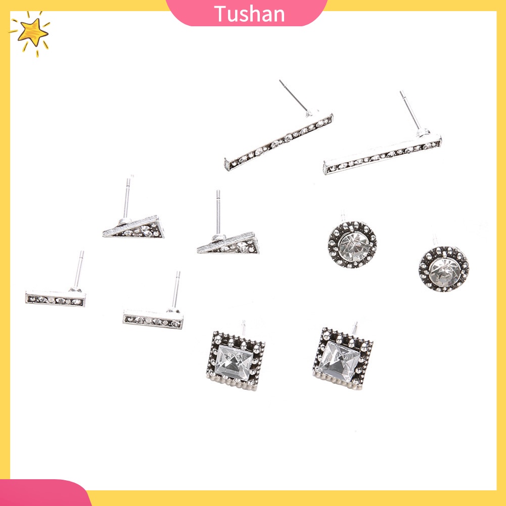 Set 5 cặp hoa tai phong cách boho thời trang cho nữ