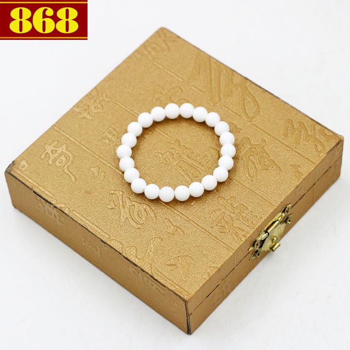 Vòng chuỗi san hô trắng 8 ly 22 hạt