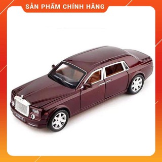 Ô tô mô hình sắt trưng bày rolls royce phantom 1:24 xlg shop yêu thích