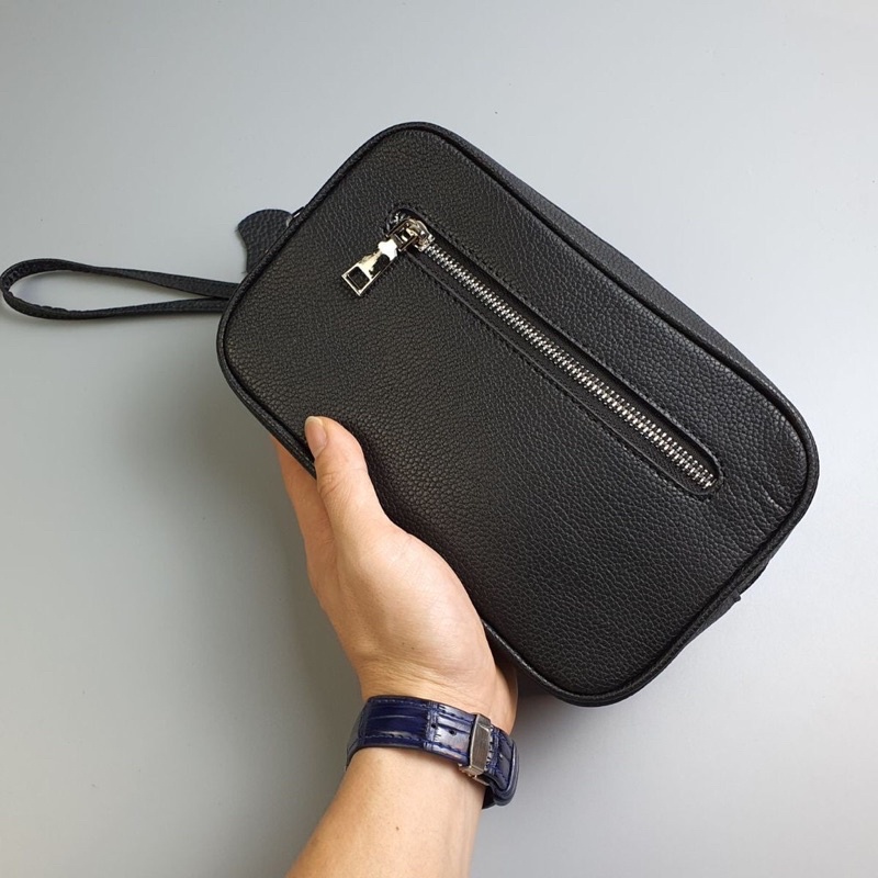 Clutch Hộp Nam Cầm Tay Cao Cấp Da bò