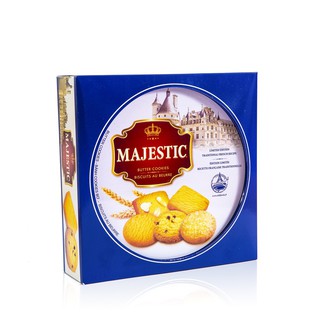 Bánh quy bơ hộp thiếc Richy Majestic Xanh 382g