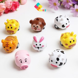 Đồ chơi con vật mini xe chạy dây cót dễ thương, mô hình xe ô tô nhỏ cho bé Doli Kids