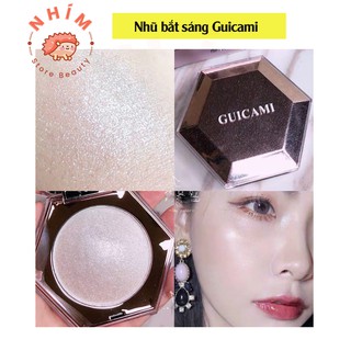 Phấn Bắt Sáng Guicami lục giác, nhũ bám siêu lâu cho lớp makeup hoàn hảo