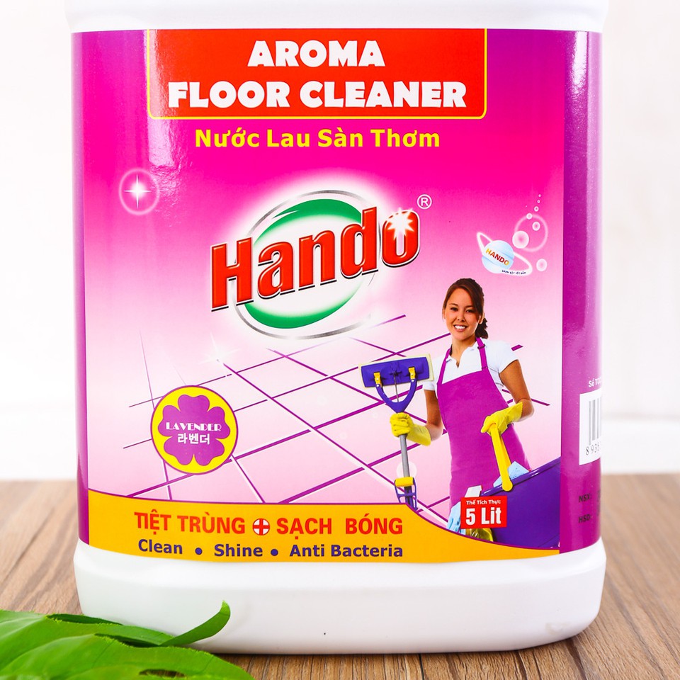 Nước Thơm Lau Sàn Nhà Hando Can 5L Hương Lavender