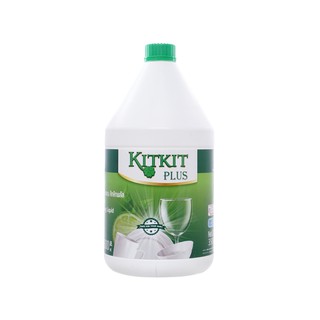 Nước rửa chén KitKit Plus hương trà xanh & chanh chai 3.5 lít