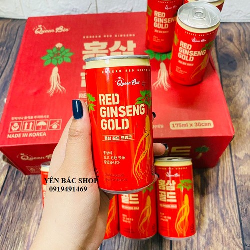 Nước Hồng Sâm Red Ginseng Gold Hàn Quốc 12 Lon 175ml