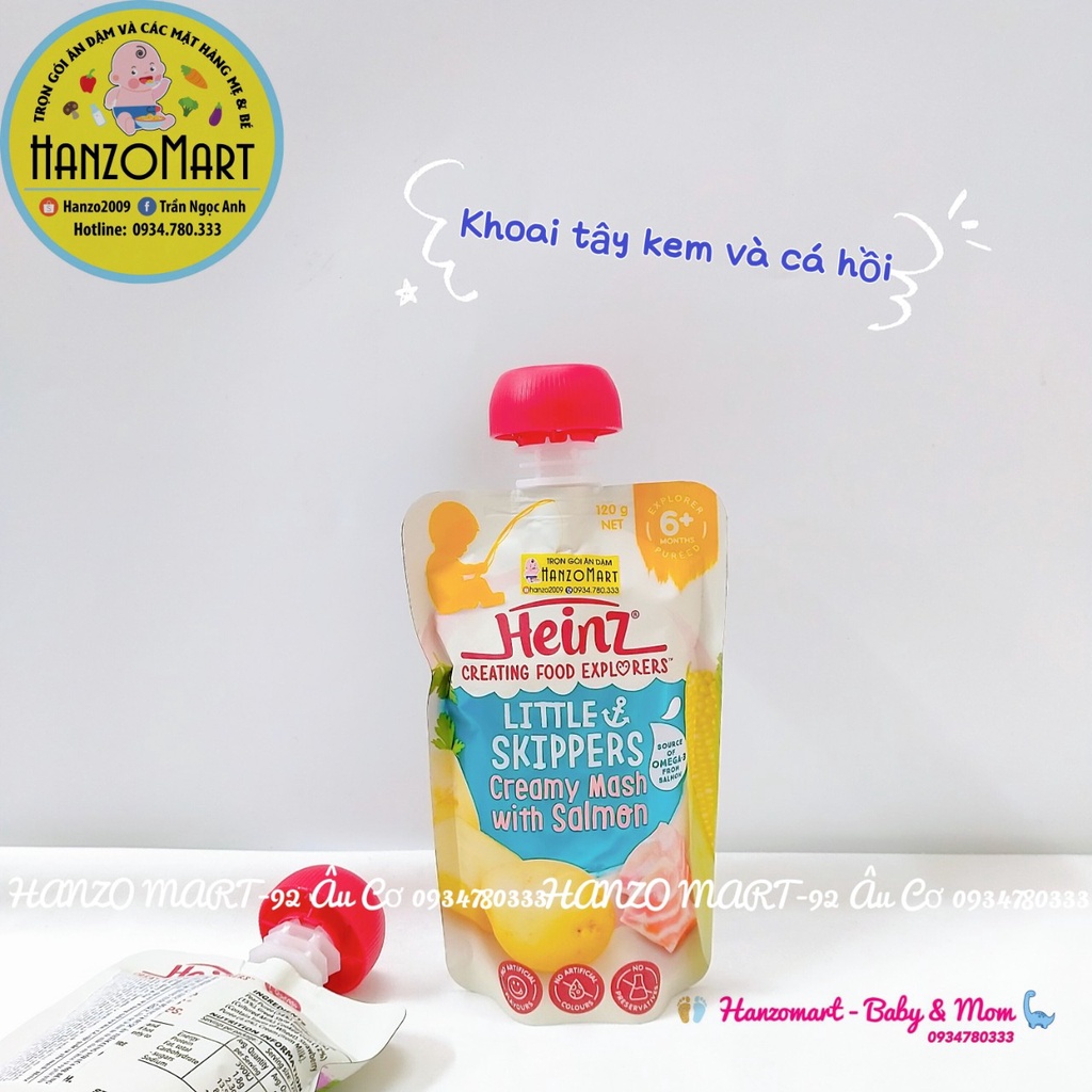 Váng sữa hoa quả / trái cây nghiền HEINZ - Úc bé từ 6m+ 10/2021