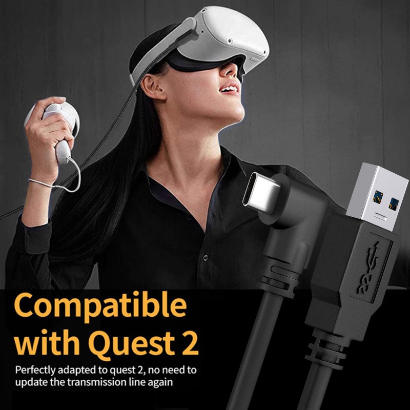Dây Cáp Chuyển Đổi Dữ Liệu USB Hoặc Type-C Sang USB C Cho Oculus Quest 2