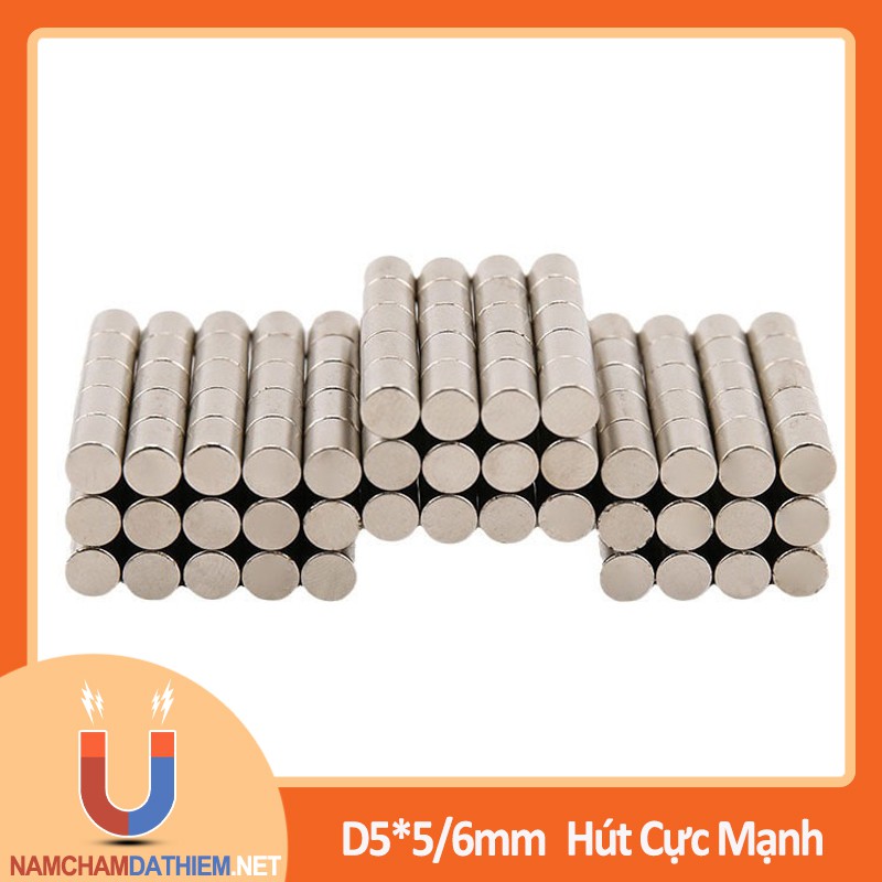 Nam Châm Viên D5*5/6mm, Dạng Miếng Đặc | BigBuy360 - bigbuy360.vn