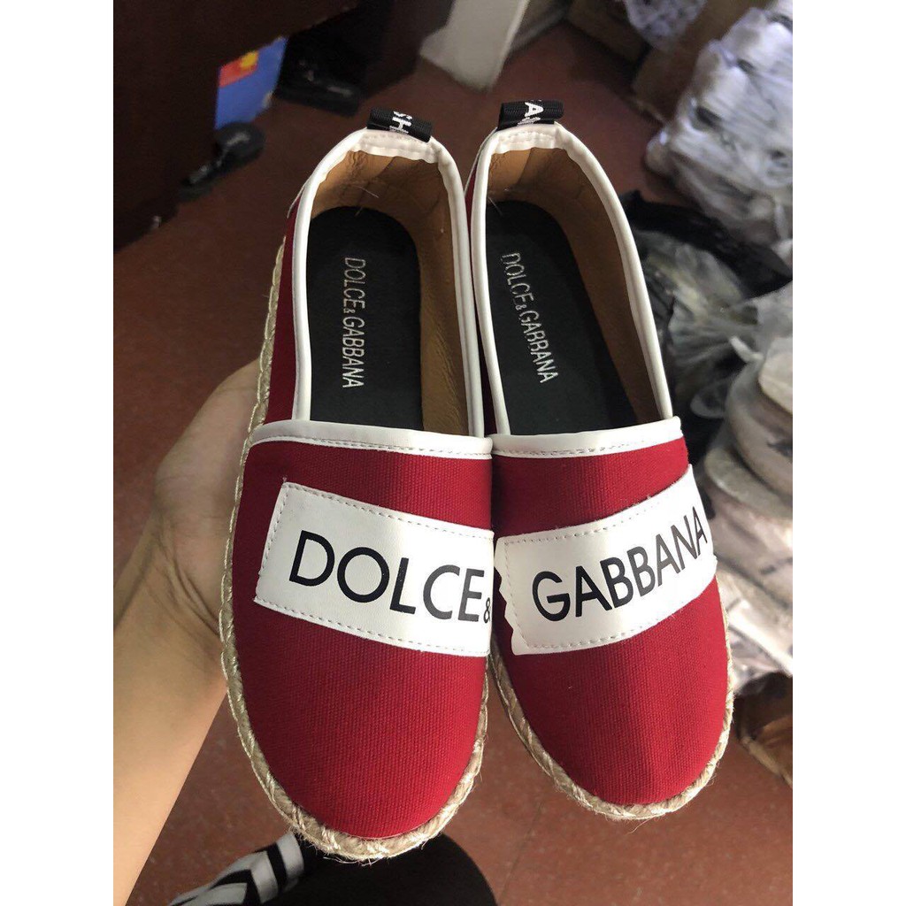 Giày lười đế cói Dolce Gabbana thời trang năng động hàng cao cấp | BigBuy360 - bigbuy360.vn