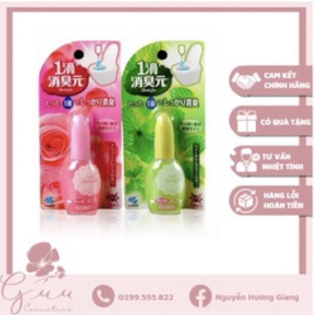 Dung dịch nhỏ thơm bồn cầu Shoshugen 20ml Nhật Bản