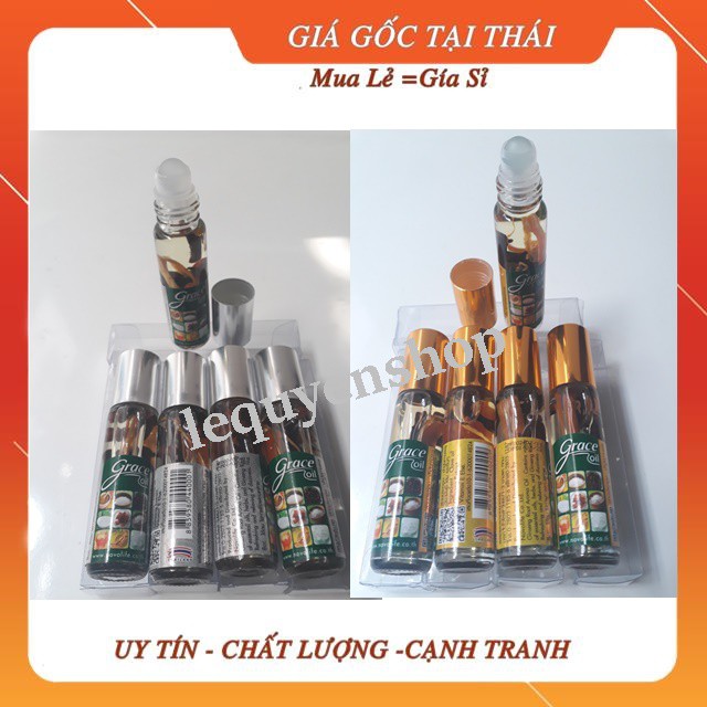 (Ảnh thật)Dầu lăn grace oil thảo dược Thái Lan 8cc