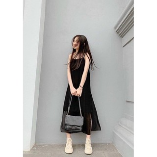 Đầm voan xẻ tà bay phất phơ