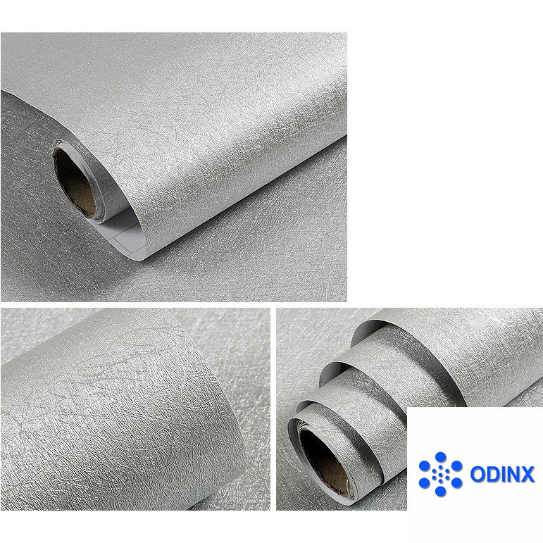 [ Hàng đẹp ] 10m Giấy dán tường NHIỀU MẪU 1 màu vân nhám có sẵn keo khổ rộng 45cm