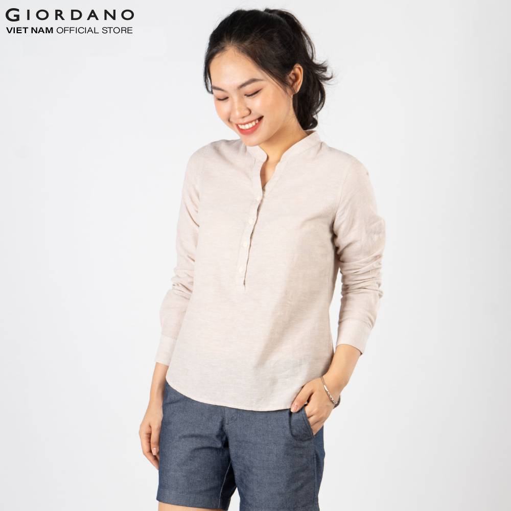 Áo Sơ Mi Nữ Linen Giordano 05349223