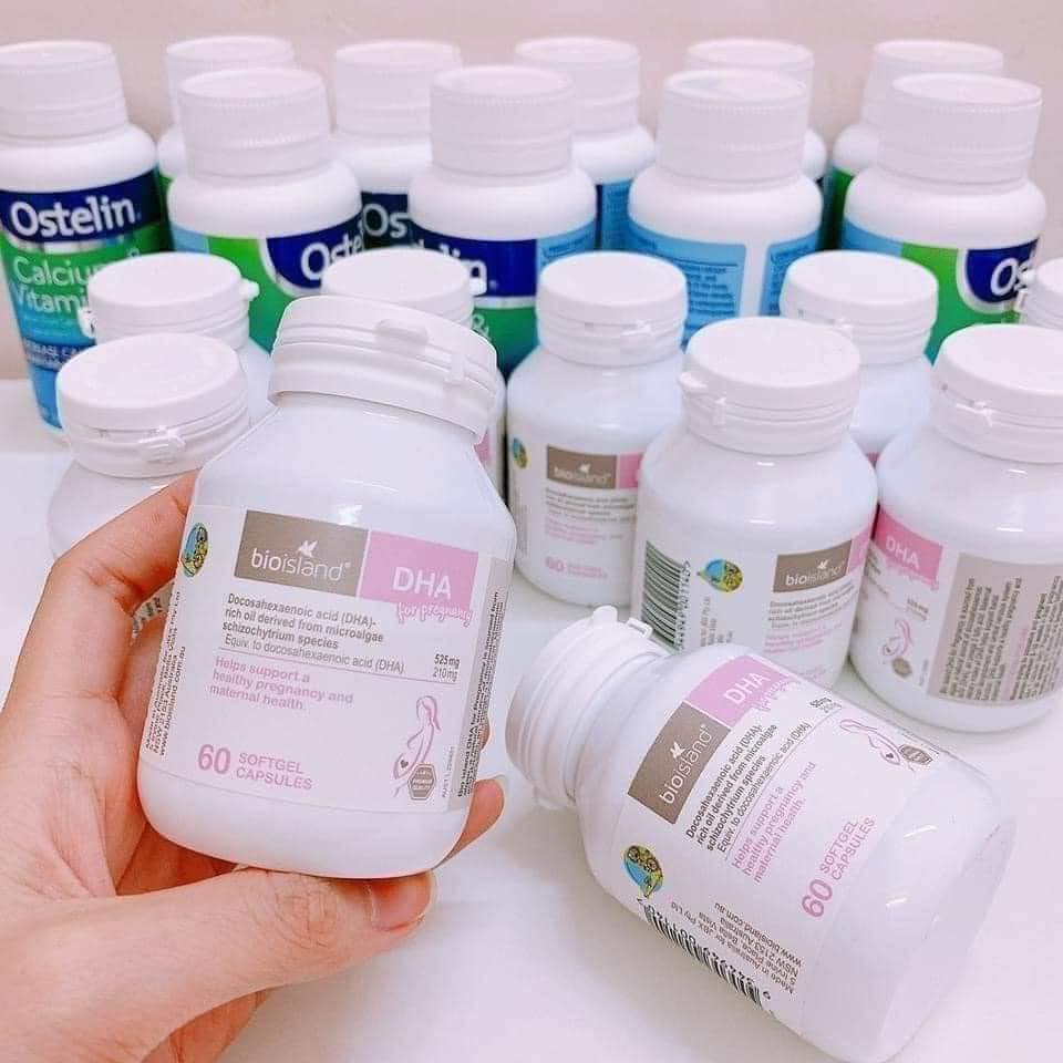 Viên uống DHA BẦU BIO ISLAND bổ sung DHA cho mẹ bầu & mẹ sau sinh