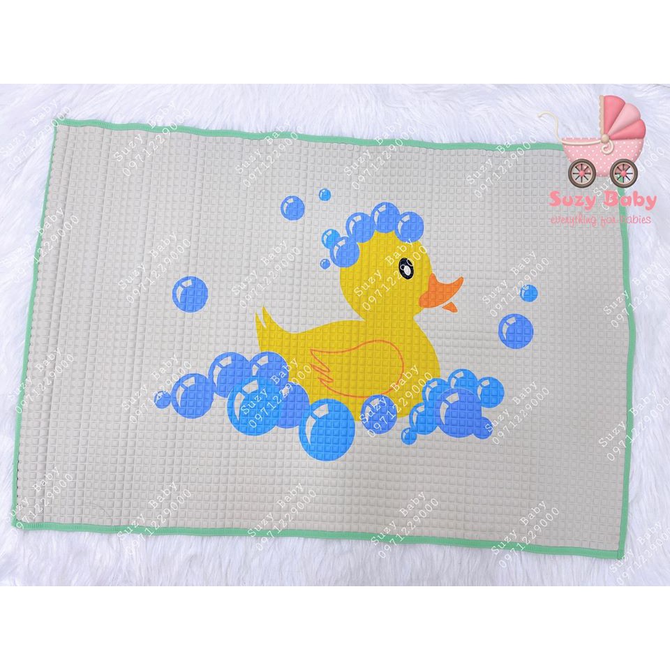 Chiếu cao su non - chiếu điều hòa cao su non cho bé thông hơi thoáng khí kích thước 60x90cm