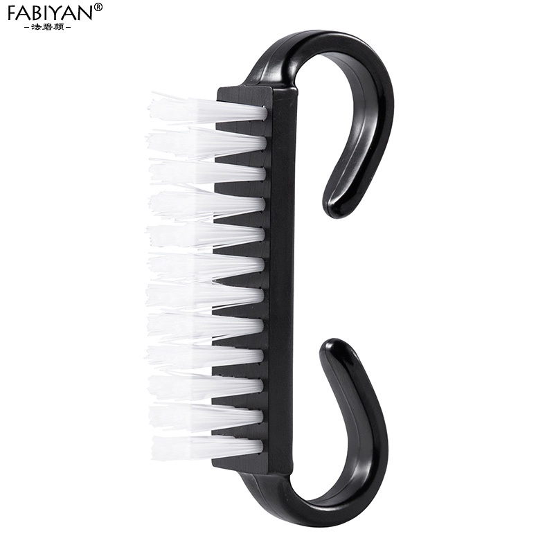 Bàn Chải Làm Sạch Bụi Móng Tay Bằng Nhựa Kèm Tay Cầm FABIYAN