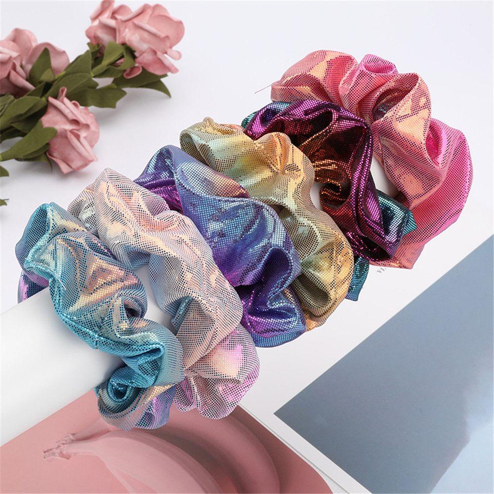 SUSANS Dây Cột Tóc Co Giãn Đính Kim Tuyến Lấp Lánh Thời Trang Cho Nữ