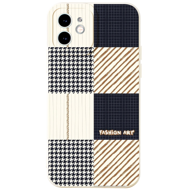 Ốp lưng GUMAN mềm độc lạ màu đen dễ thương đẹp cho iPhone 14 13 12 11 Pro Max SE 2020 X XR XS 8 7 6S 6 Plus kute XYB857