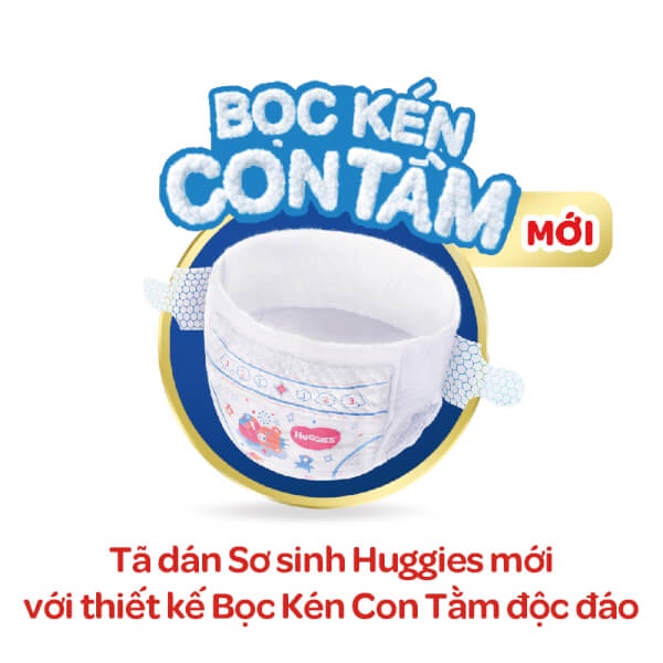 Tả/Bỉm dán Huggies bọc kén con tằm NB40+4/S56/S88/M48/M76/L42/L68 (Cho bé từ 6 đến 14 Kg). Chính hãng. Shop SuBo