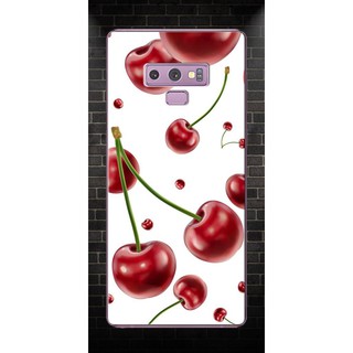 Ốp lưng samsung note 9 - cherry nền trắng