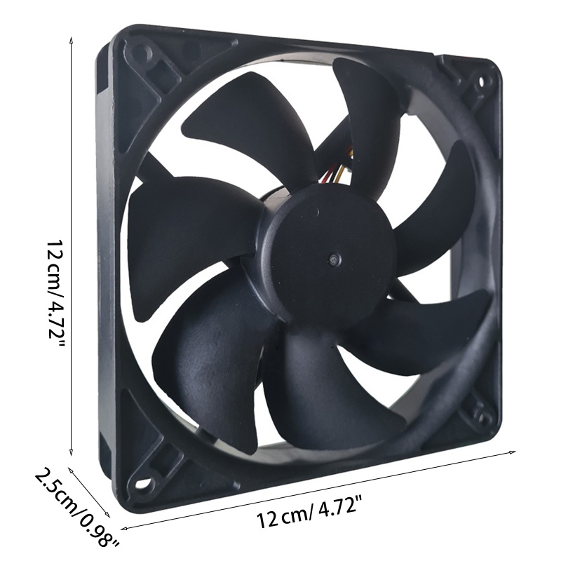 Quạt Tản Nhiệt Tốc Độ Cao 120x120x25mm 24V 0 207A