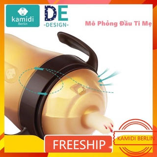 Bình sữa silicon kamidi - mô phỏng đầu ti mẹ ppsu silicon korea với silicon đức, không bpa
