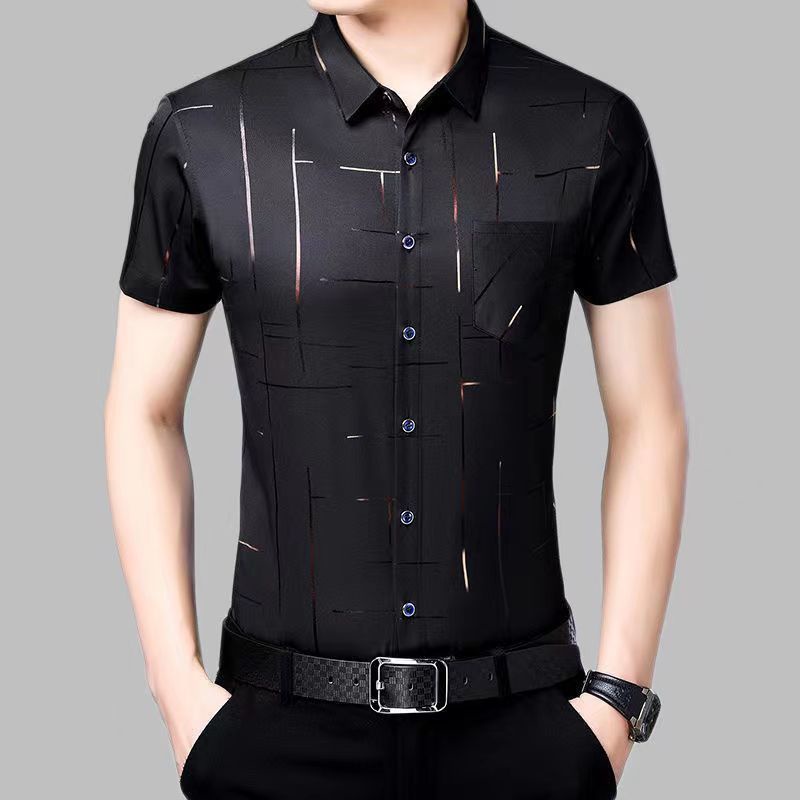 Áo Sơ Mi NgắN Tay In Hoa ThờI Trang Cho Nam