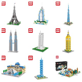 Đồ Chơi Lắp Ráp Kỳ Quan Thế Giới lego Nano Block Wise Hawk Lego