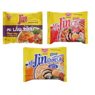 5 gói mì Jin lẩu thái chua cay- Jin không cay 80g- Jin ramen spicy 120g